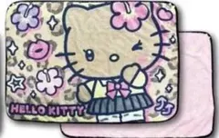 【新品・未開封】サンリオ　立体ひざ掛けブランケット 裏起毛　キティブラウン