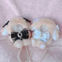 b.59 ぬい服 12cm ちびぐるみ 着ぐるみ おすわり 悪魔の狼 セット