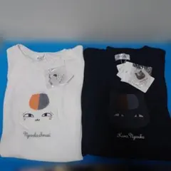 ニャンコ先生　黒ニャンコ　 Tシャツセット　各　チャーム付き　夏目友人帳