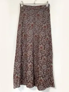 fifth レトロフラワーレースフレアスカート