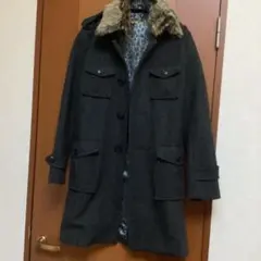 JUNMEN JLINE ツィードコート　ラビットファー　JLINE