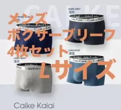 ボクサーパンツ　メンズ下着　シンプル　L Caike Kaiai 4枚セット