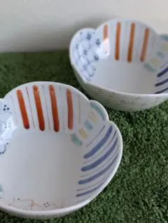 ⭐️織部焼深鉢⭐️陶器・作家さん名は箱を無くして不明です。 ビンテージ物です。 ⭐️織部焼深鉢⭐️陶器・作家さん名は箱を無くして不明です