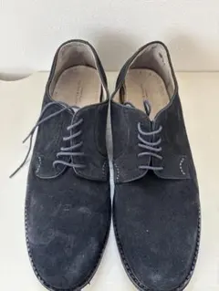 ダークグレー スエード レースアップシューズ