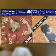 アクエリアス　ハイキュー!! クールタオル　冷感タオル　二点セット