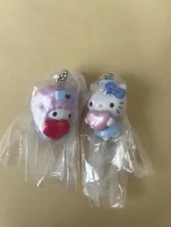 サンリオ　カプセルトイ　ナース　キティ　ピアノ　サンリオナーススイングマスコット