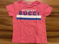 GUCCI ピンク ロゴ Tシャツ 4 110cm グッチ キッズのサムネイル