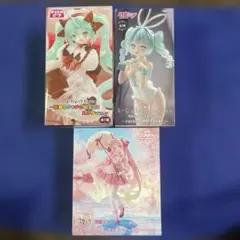 初音ミク　フィギュア　3品セット