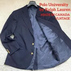 ✨90s✨ラルフローレン テーラード 紺ブレザー 金ボタン CANADA製 XL