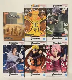 NARUTO Grandista 5点+フィグライフ 火影岩 フィギュア セット