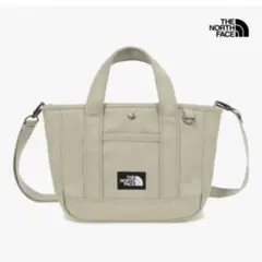 【ベージュ】韓国　ノースフェイス　キャンパストートバッグS 新品未使用のサムネイル