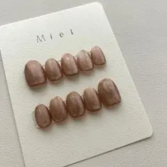 【No.102】マグネット 春 ワンカラー ♡桜あんカラー♡ ネイルチップ