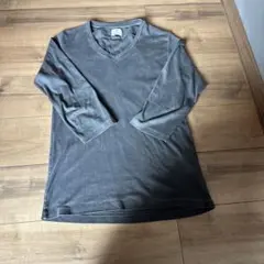 BEAUTY & YOUTH グレー Vネック 七分袖 Lサイズ