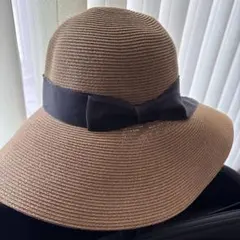 Afternoon Tea WARDROBE 麦わら帽子 リボン付きのサムネイル