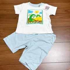 【新品】はらぺこあおむし 半袖パジャマ 上下セット　90cm ブルー