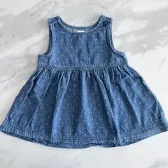 baby GAP デニムドットジャンバースカート 6-12ヶ月