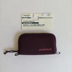 〚美品〛mont-bell／ミニジップワレット／パープル(PU)