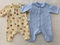 UNIQLO キルト生地ロンパース 60cm 2枚セット