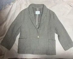 ZARA チェック柄 テーラードジャケット サイズ10