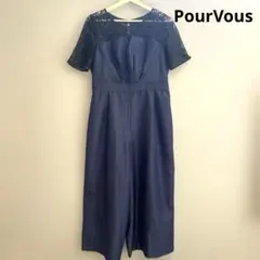 PourVous ビスチェ風ワンピースドレス　フォーマル　大きいサイズ　XL