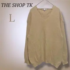 ザショップティーケー ニット きれいめ セーター ラメ入り 上品 トップス L