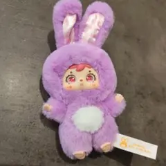 サミュエル ぬいぐるみキーホルダー　キューティーペット　パープル　うさぎ キラ目のサムネイル