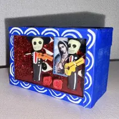 メキシコ カラベラ ボックス ガイコツ 置物 民芸品 死者の日