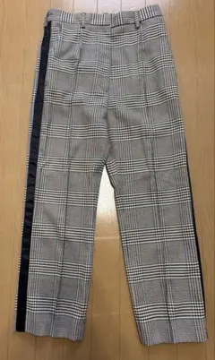 美品　定価約7万　MM6 エムエム2wayサイドサテンチェックパンツ　サイズ40