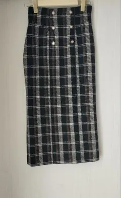 Her lip to Over Check Long Skirt　Sサイズのサムネイル