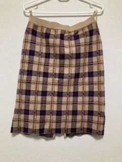 ジャスグリッティー　スカート　ベージュ　チェック　1 S