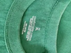 GU XL 緑色 Tシャツ 100%コットン