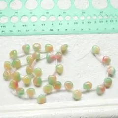 カルセドニ　染め　ペアシェイプ　天然石ビーズ　１０mm