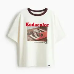 Kodacolor グラフィックTシャツ ホワイト　Kodak　H&M