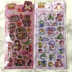 トイストーリー 硬いシール 2枚セット 立体シール