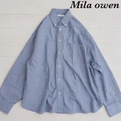 Mila owen ワンポイント刺繍ボタンダウンシャツ