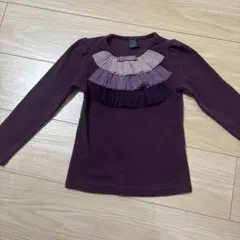 Rora フリル付き長袖カットソー