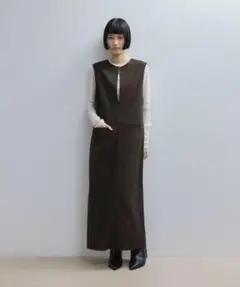 2WAY MIXツイードジャンパースカート