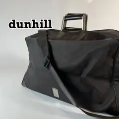 dunhill 2wayボストンバッグ　レザー　PVC チャコールグレー
