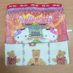 ハローキティ & カントリーベア ウォッシュタオルセット