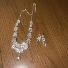 ブライダルアクセサリー ネックレス ピアス セット
