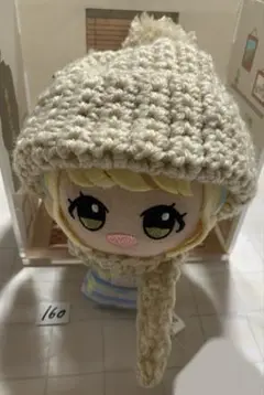 160 ちびぐるみ size ぬい服 11cm 帽子　ハンドメイド