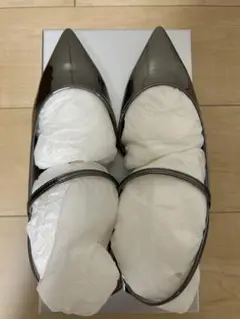 【LE TALON GRISE 】ポインテッドストラップスリングバック