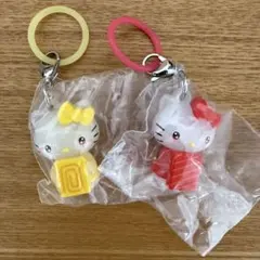 スシロー ハローキティ ミニチャーム めじるしアクセサリー 2個セット