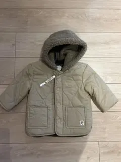 ZARA フード付きキルティングコート 9-12ヶ月
