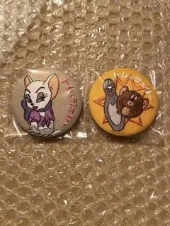 トムとジェリー　刺繍缶バッジ　トゥードルス　シークレット