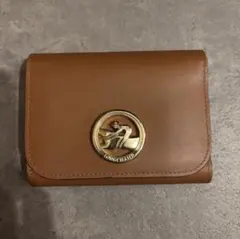 LONGCHAMP ブラウン 三つ折り財布のサムネイル
