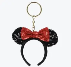 キーチェーン ミニー スパンコール