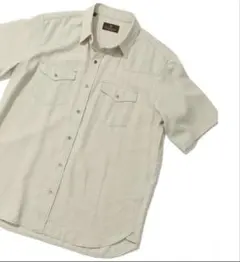 Distinction MEN’S BIGI リネン混 半袖ベージュ M 日本製のサムネイル