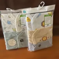 ライオン柄 半袖　前開き　ロンパース　60 5枚　新品未使用