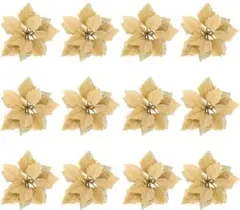 12個　クリスマスツリー　飾り 人工花 造花 クリスマス花 フラワー